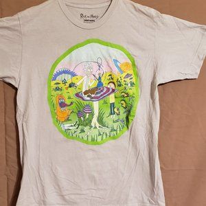 Rick And Morty, Light Gray short sleeve T-shirt, Adult Med